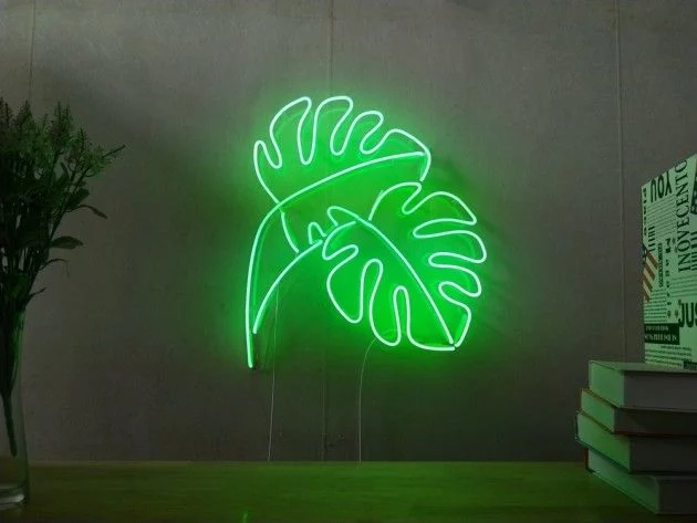 Monstera Leaf Custom Neon Sign | Neon Nights Auckland, New Zealand