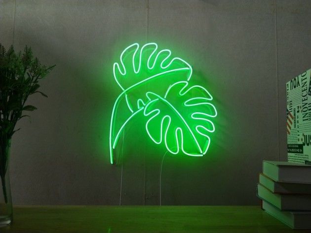 Monstera Leaf Custom Neon Sign | Neon Nights Auckland, New Zealand