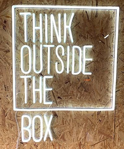 Think outside the box Custom Neon Sign | Neon Nights Auckland, New Zealand