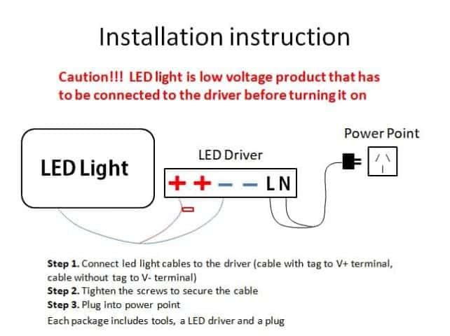 How to wire an LED Neon Power Supply