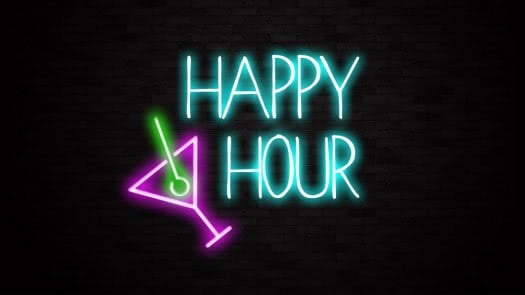 Happy hour Custom Neon Sign | Neon Nights Auckland, New Zealand