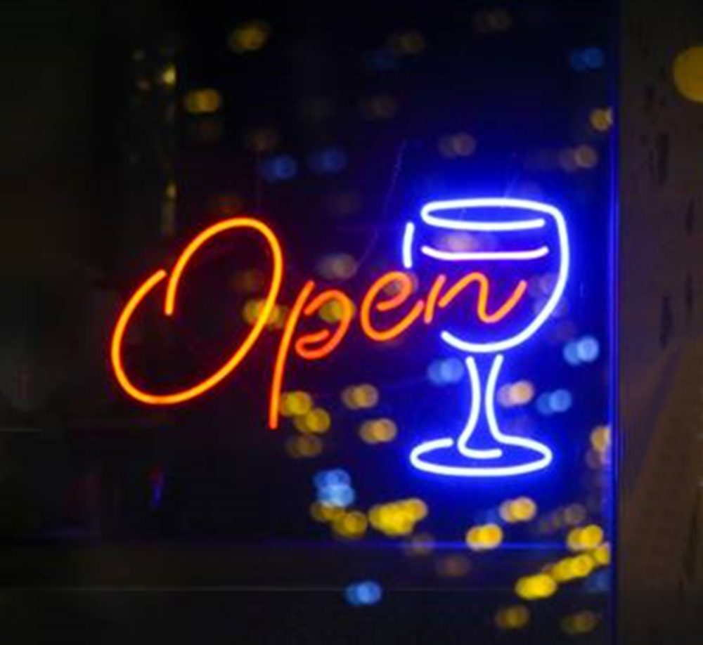 Open bar Custom Neon Sign | Neon Nights Auckland, New Zealand
