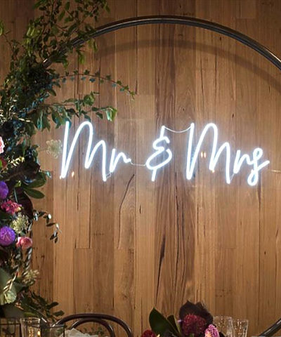 Mr & Mrs Custom Neon Sign | Neon Nights Auckland, New Zealand