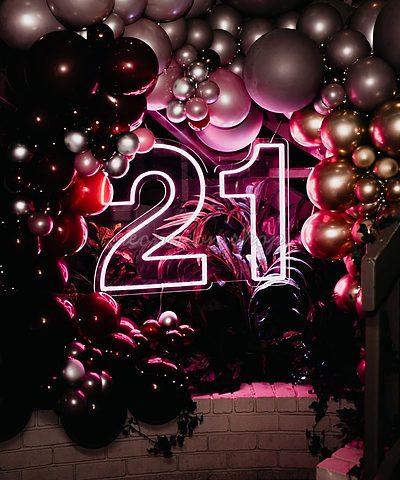 21 Happy Birthday Custom Neon Sign | Neon Nights Auckland, New Zealand