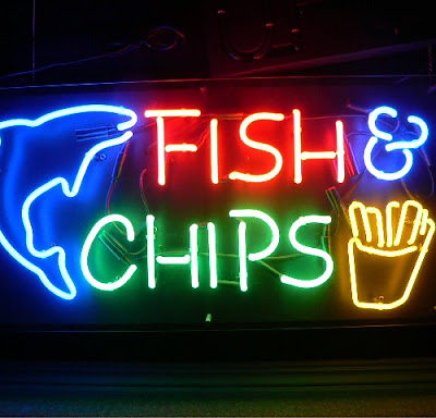 Fish & Chips 2 Custom Neon Sign | Neon Nights Auckland, New Zealand