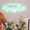 hustle neon sign