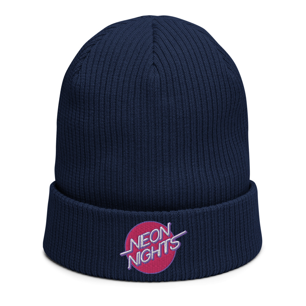 'Commit Or Quit' organic-ribbed-beanie-oxford-navy-front-6181cdde7d3f6.jpg