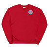 'Be Here Now' unisex-fleece-sweatshirt-deep-red-front-6181ad1aa713e.jpg