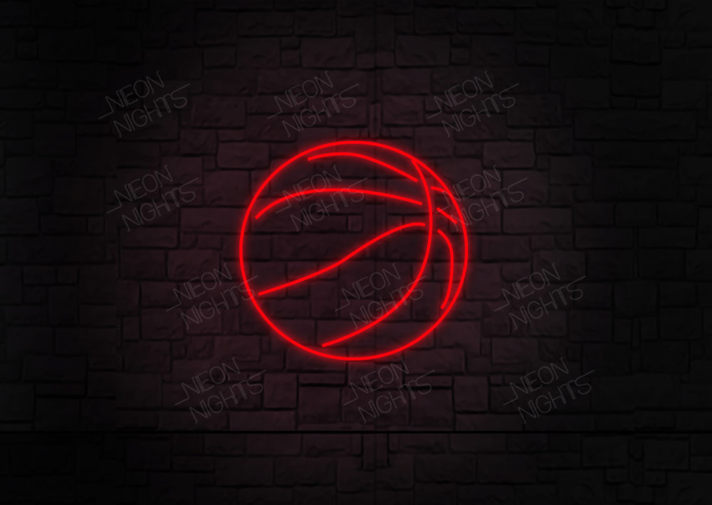 basketball neon sign