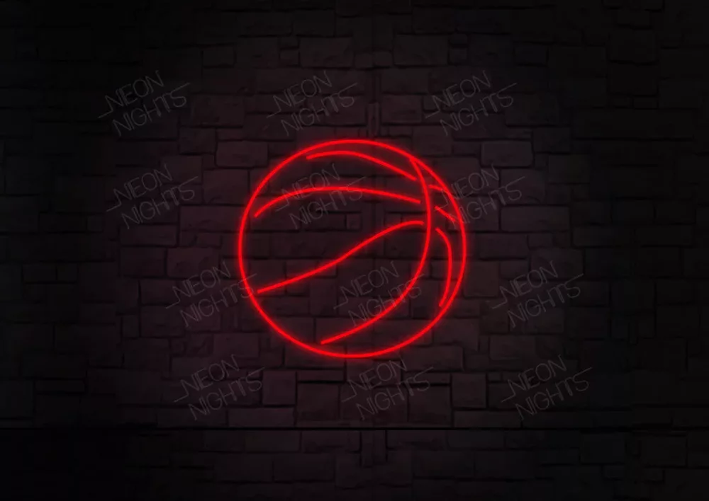 basketball neon sign